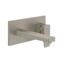 ARCHITECTURA SQUARE, BRUSHED NICKEL MATT, BATERIE INASTRATA LAVOAR, CU 2 TRECERI, 1 PLACA, PIPA 20CM, CU VENTIL CLICK-CLACK, PT TVW00015200000, TVW125